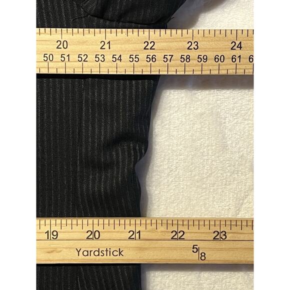 John Varvatos Italy 42R Gray Micro-Stripe Blazer Sport Coat 3/2 Roll Virgin Wool - Picture 12 of 15